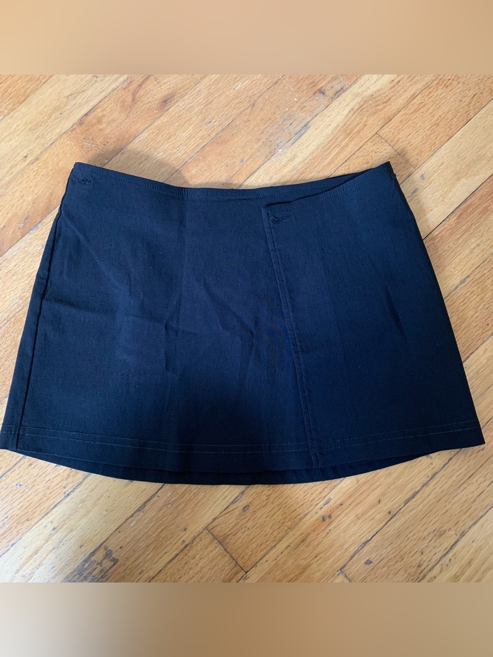 Vintage Guess black mini wrap skirt size 26